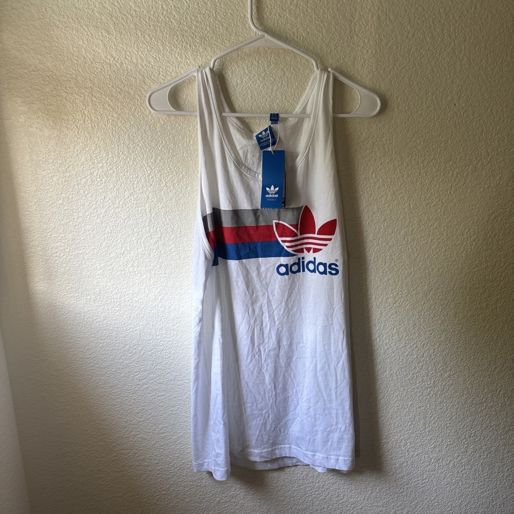 Adidas NWT Americano White Tank Tops sizeXL